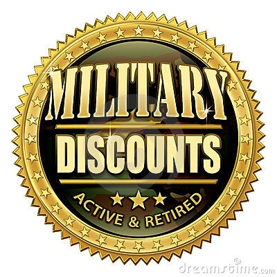 Active Duty & Retired save 15%
